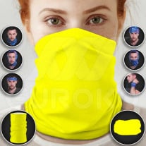 Multifunktionstuch neongelb