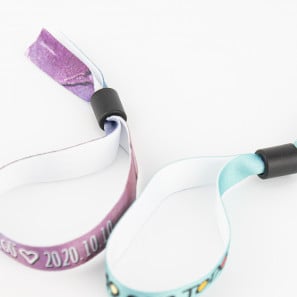 Bedruckte Stoff Eintrittsbänder 15mm