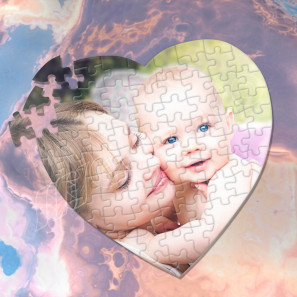 Fotopuzzle Herz mit 112 Teilen