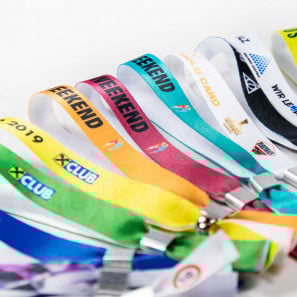 Bedruckte Stoff Eintrittsbänder 15mm