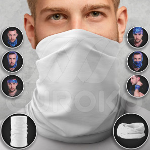 Pre-Finished Tube Scarf for Adults Halloween