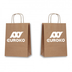 Papiertasche bedrucken, braun