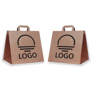 Papiertasche mit Flachhenkel „groß“ selbst gestalten