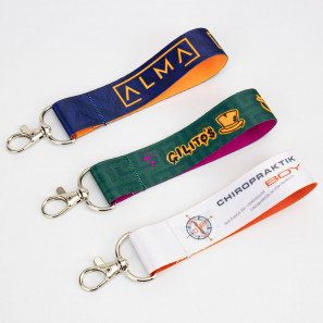 Stoff Schlüsselanhänger mit Standard-Karabiner "single"