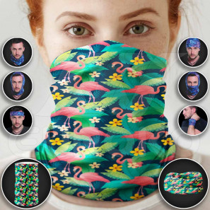 Schlauchschal Flamingo