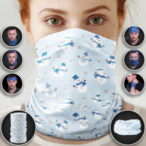 Schlauchschal Schneemann