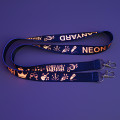 Lanyard Neon mit 2 Karabiners