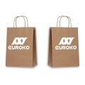 Papiertasche bedrucken, braun