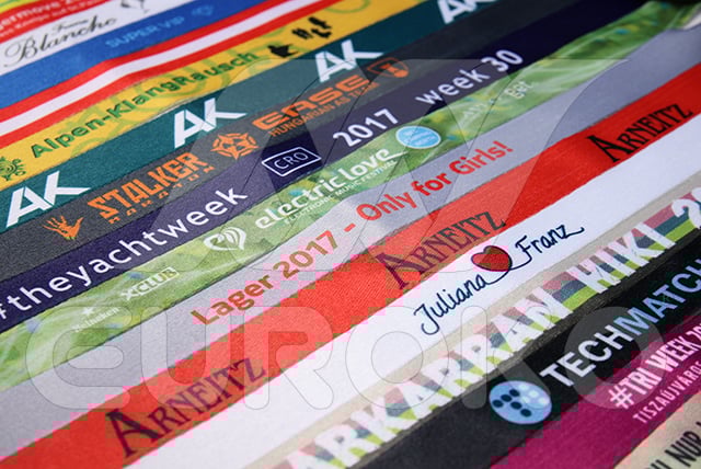 Bedruckte Stoffbänder