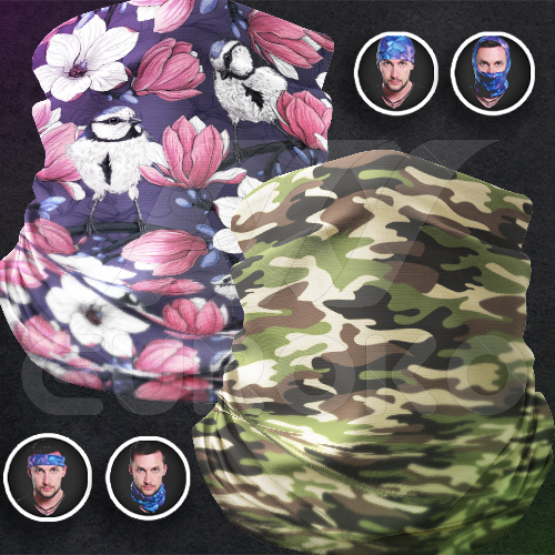 Multifunktionstücher mit Druck Multifunktionstücher mit Druck